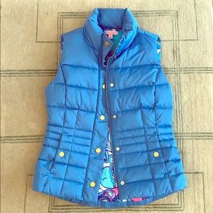 SUPER CUTE Lilly Pulitzer Blue Vest Sz XS